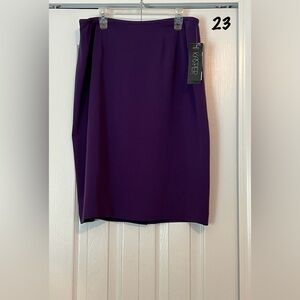 Kasper 10 petite purple straight skirt